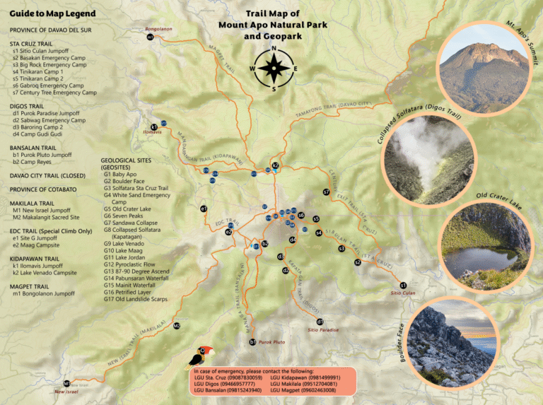 Brochure Mt. Apo Trail Map and Trekking Guidelines